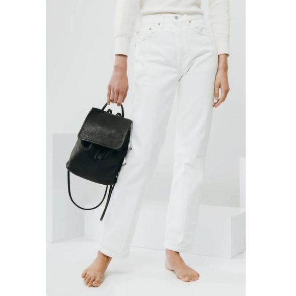 Baggu NWT Black Leather Mini Backpack - Picture 2 of 11